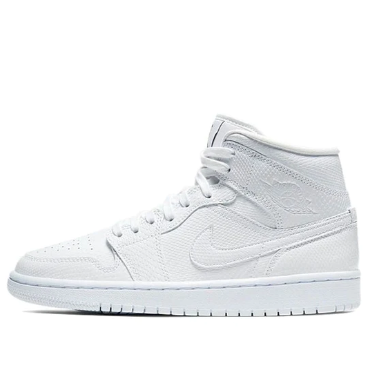 Air Jordan 1 Mid White Snakeskin (W)