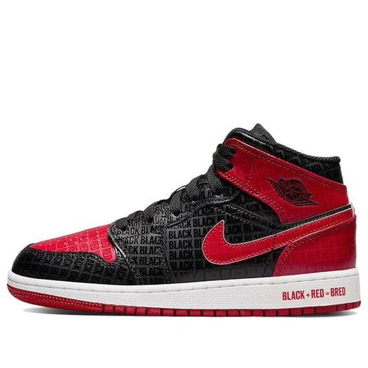 Air Jordan 1 Mid Bred Text (GS)