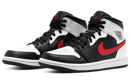 Air Jordan 1 Mid Black Chile Red White