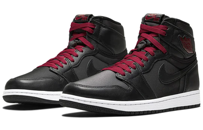 Air Jordan 1 Retro High Black Satin Gym Red (GS)