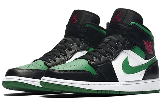 Air Jordan 1 Mid Green Toe (GS)