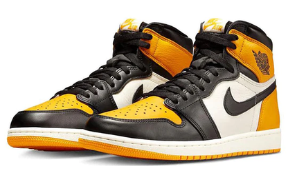 Air Jordan 1 Retro High OG Yellow Toe " TAXI " (GS)