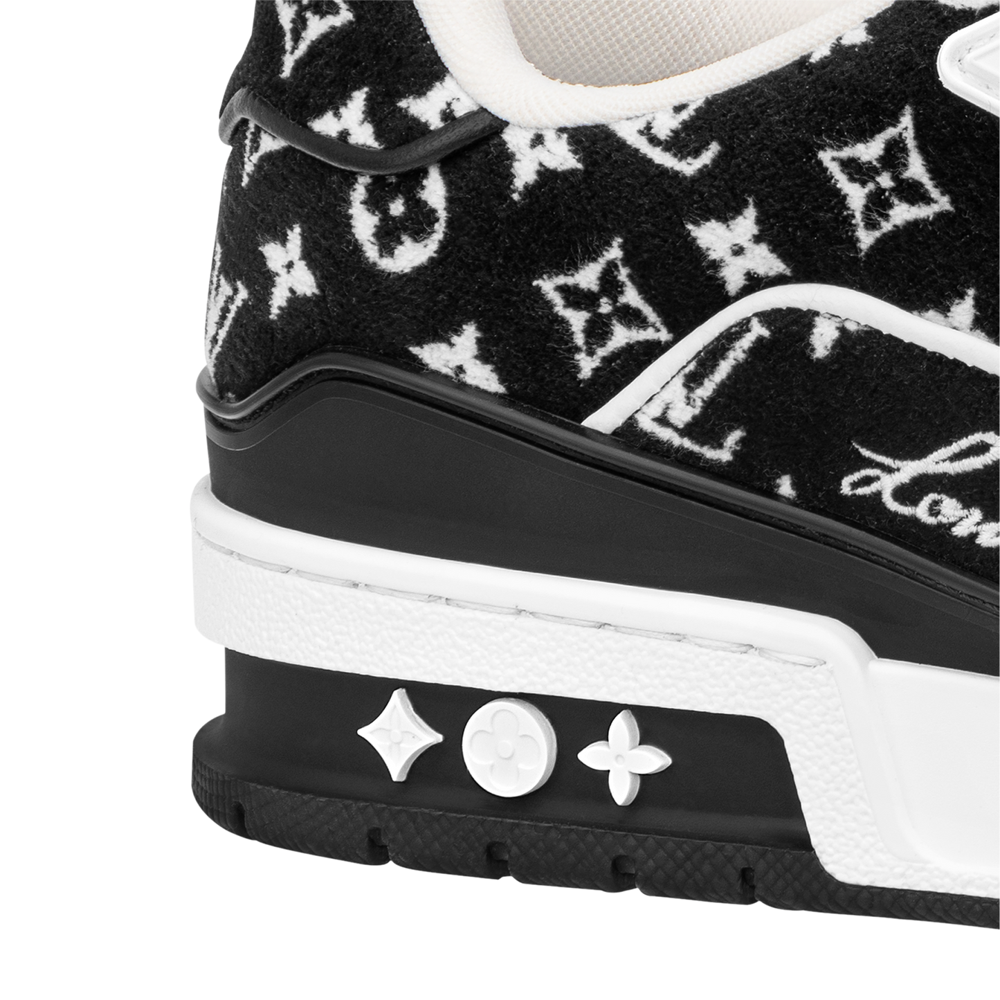 Louis Vuitton Trainer Black Monogram Textile