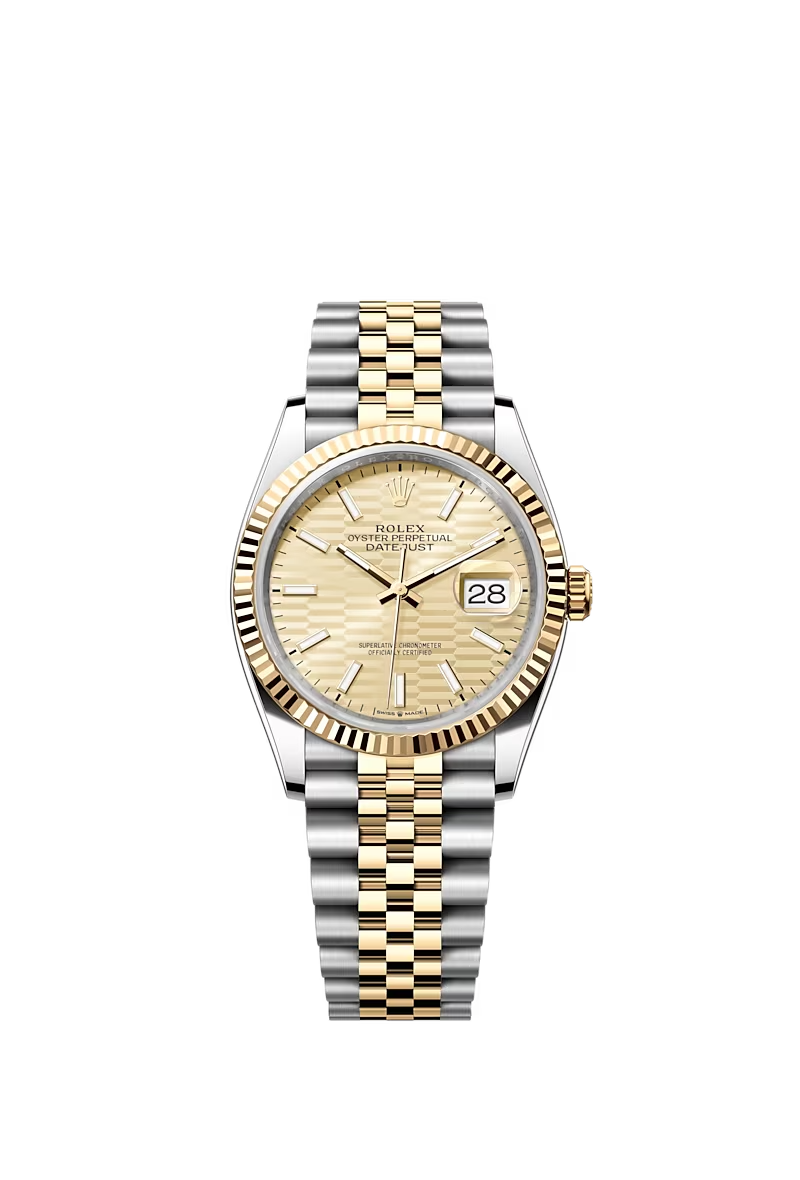 Rolex Date Just 36 mm Oystersteel Oro amarillo