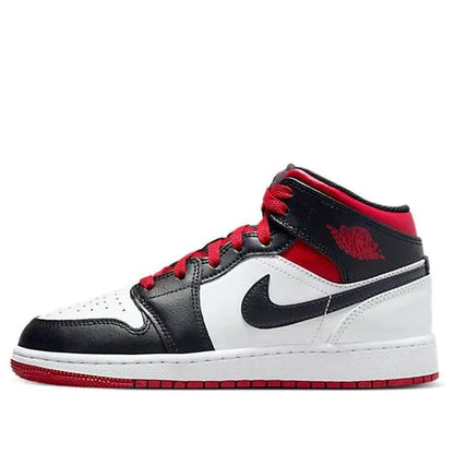 Air Jordan 1 Mid Gym Red Black Toe (GS)